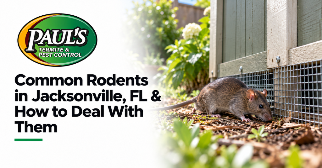 Paul's Termite & Pest Control guide: Common Rodents in Jacksonville, FL & How to Deal With Them