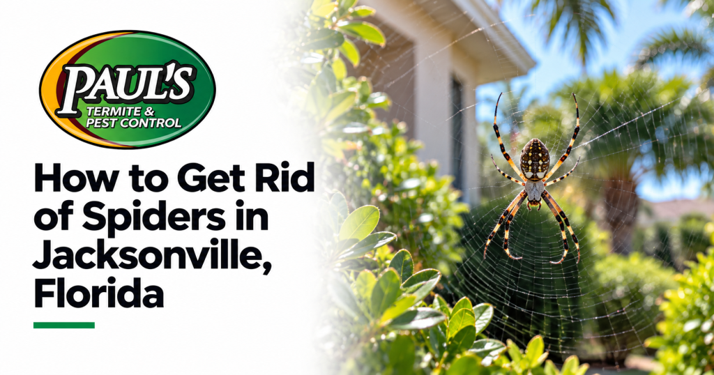 Paul's Termite & Pest Control guide: How to Get Rid of Spiders in Jacksonville, Florida