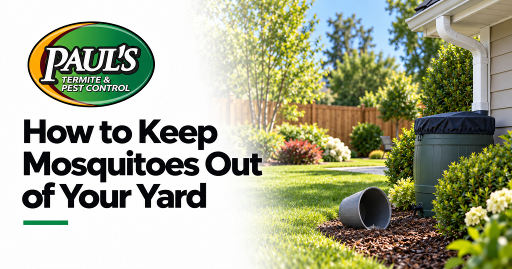 Paul's Termite & Pest Control guide: How to Keep Mosquitoes Out of Your Yard