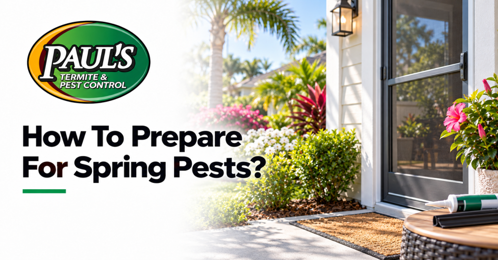 Paul's Termite & Pest Control guide: How To Prepare For Spring Pests?