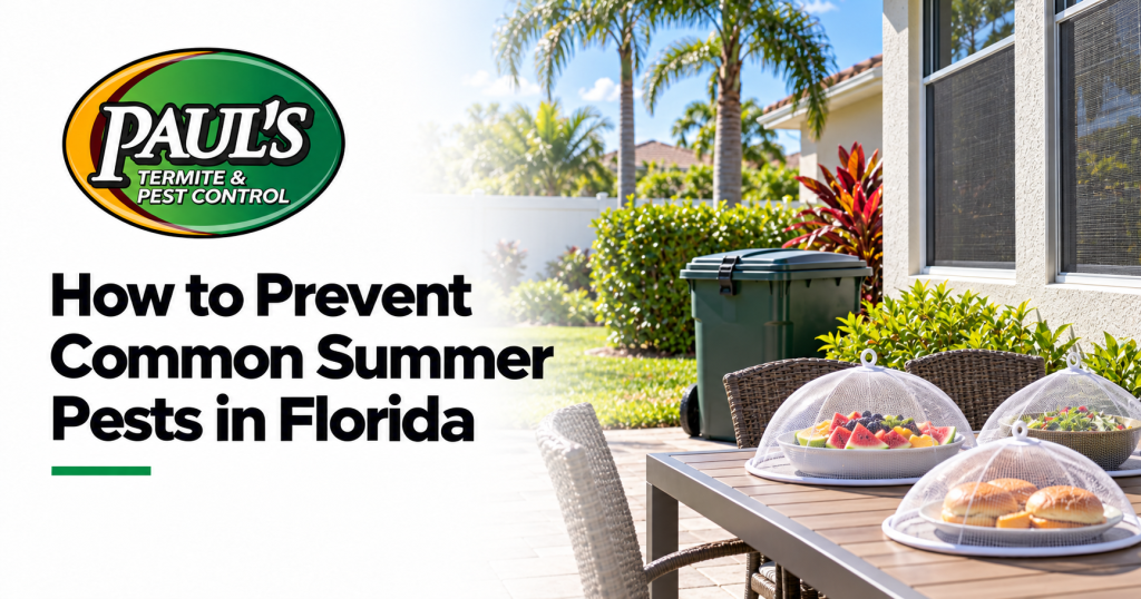 Paul's Termite & Pest Control guide: How to Prevent Common Summer Pests in Florida