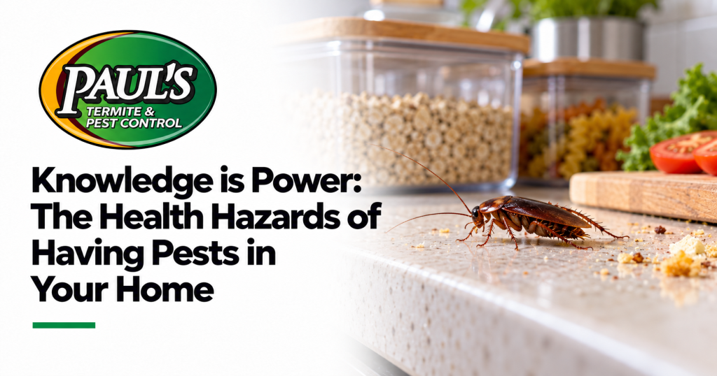 Paul's Termite & Pest Control guide: Knowledge is Power: The Health Hazards of Having Pests in Your Home
