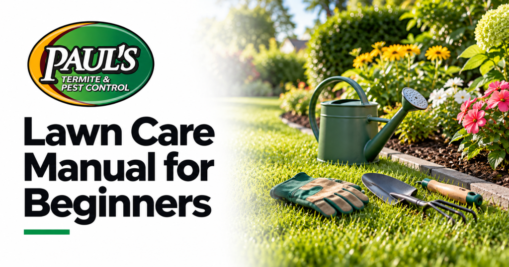 Paul's Termite & Pest Control guide: Lawn Care Manual for Beginners