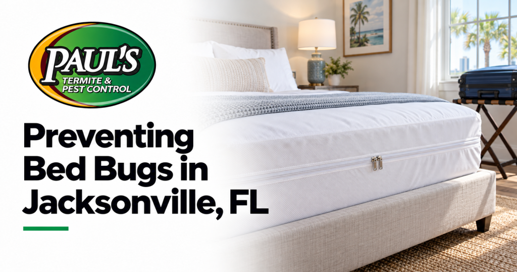 Paul's Termite & Pest Control guide: Preventing Bed Bugs in Jacksonville, FL