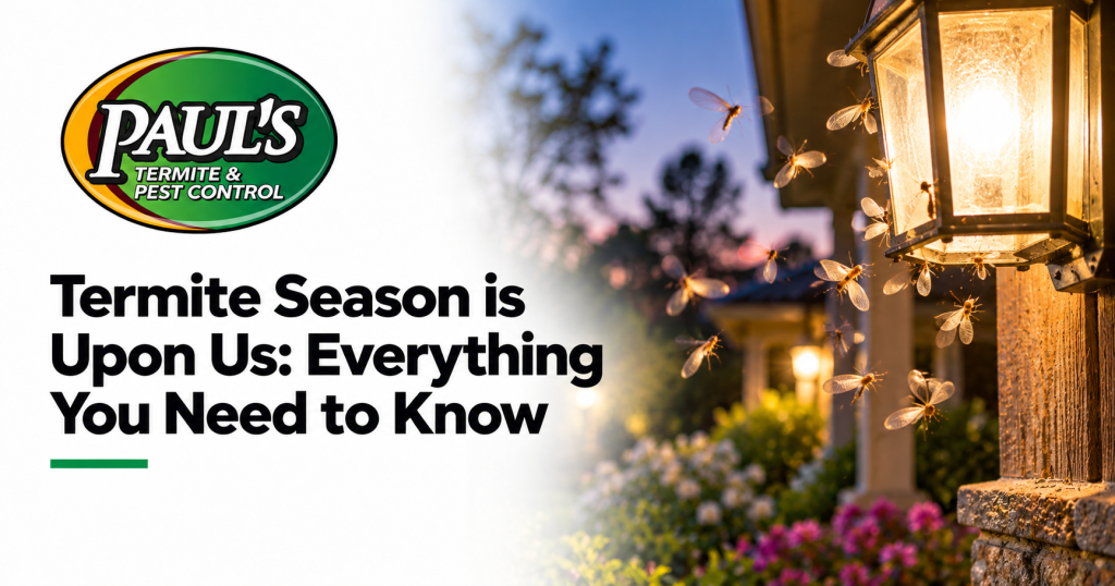 Paul's Termite & Pest Control guide: Termite Season is Upon Us: Everything You Need to Know