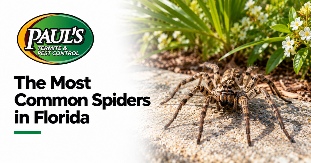 Paul's Termite & Pest Control guide: The Most Common Spiders in Florida