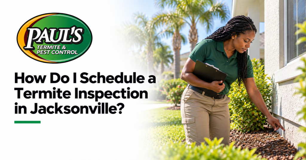 Paul's Termite & Pest Control guide: How Do I Schedule a Termite Inspection in Jacksonville?