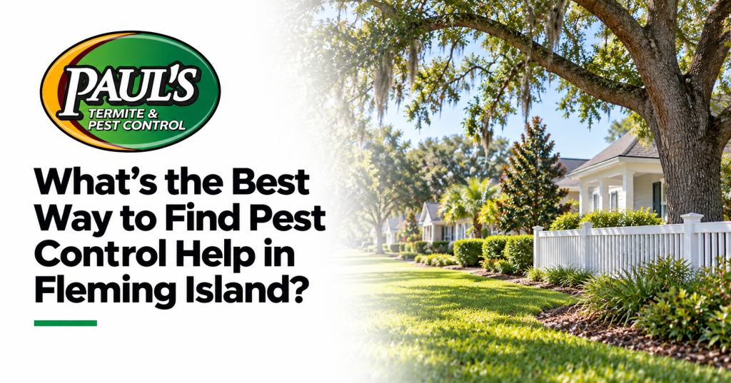 Paul's Termite & Pest Control guide: What’s the Best Way to Find Pest Control Help in Fleming Island?