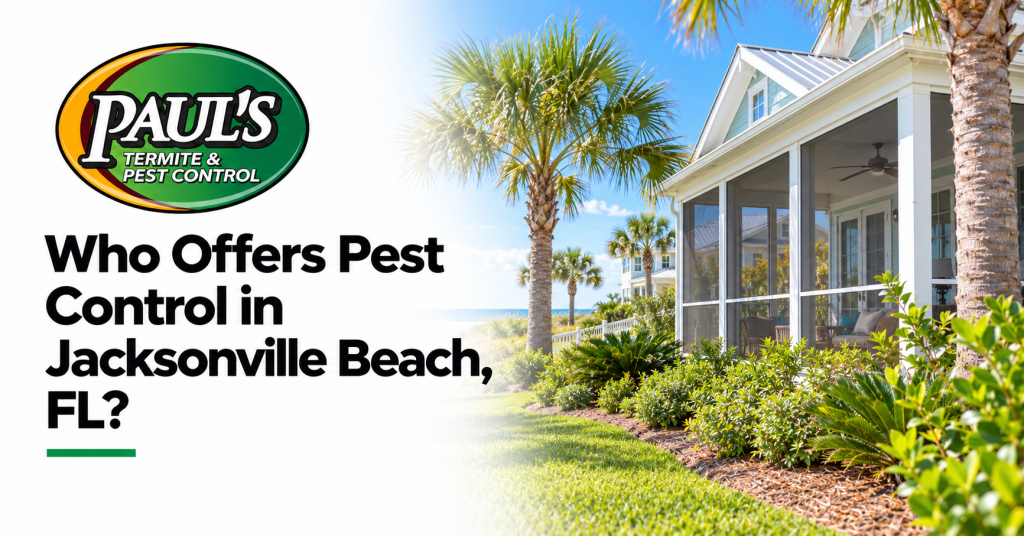 Paul's Termite & Pest Control guide: Who Offers Pest Control in Jacksonville Beach, FL?
