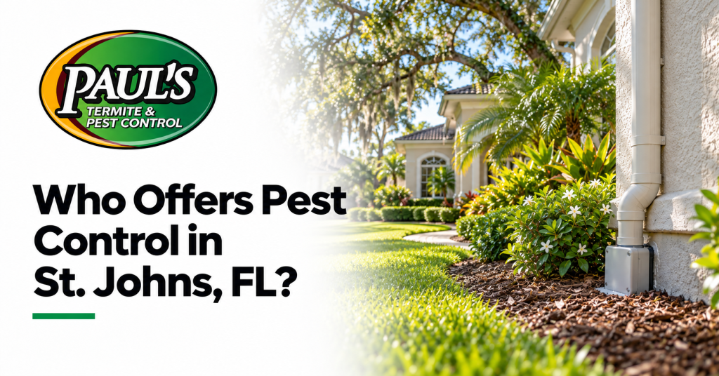 Paul's Termite & Pest Control guide: Who Offers Pest Control in St. Johns, FL?