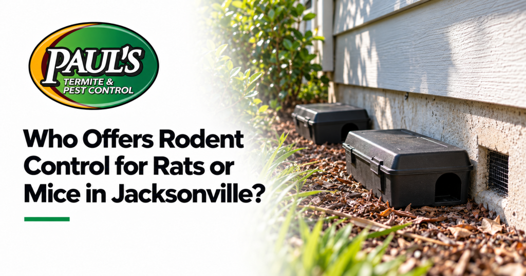Paul's Termite & Pest Control guide: Who Offers Rodent Control for Rats or Mice in Jacksonville?