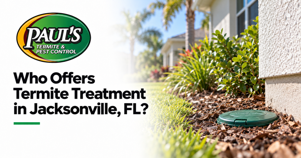 Paul's Termite & Pest Control guide: Who Offers Termite Treatment in Jacksonville, FL?