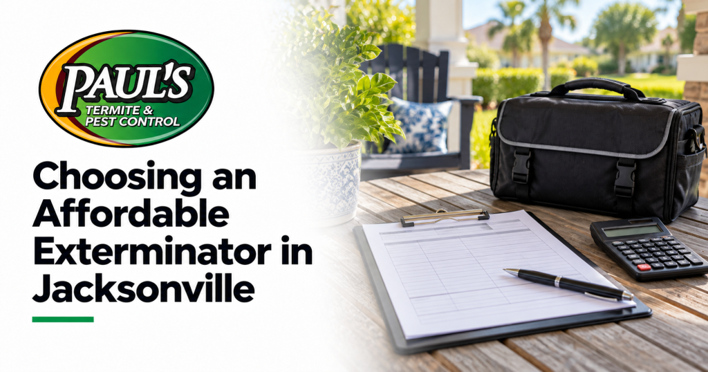 Paul's Termite & Pest Control guide: Choosing an Affordable Exterminator in Jacksonville