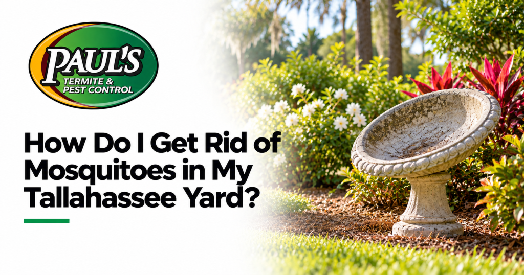 Paul's Termite & Pest Control guide: How Do I Get Rid of Mosquitoes in My Tallahassee Yard?