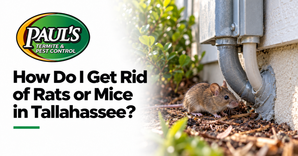 Paul's Termite & Pest Control guide: How Do I Get Rid of Rats or Mice in Tallahassee?