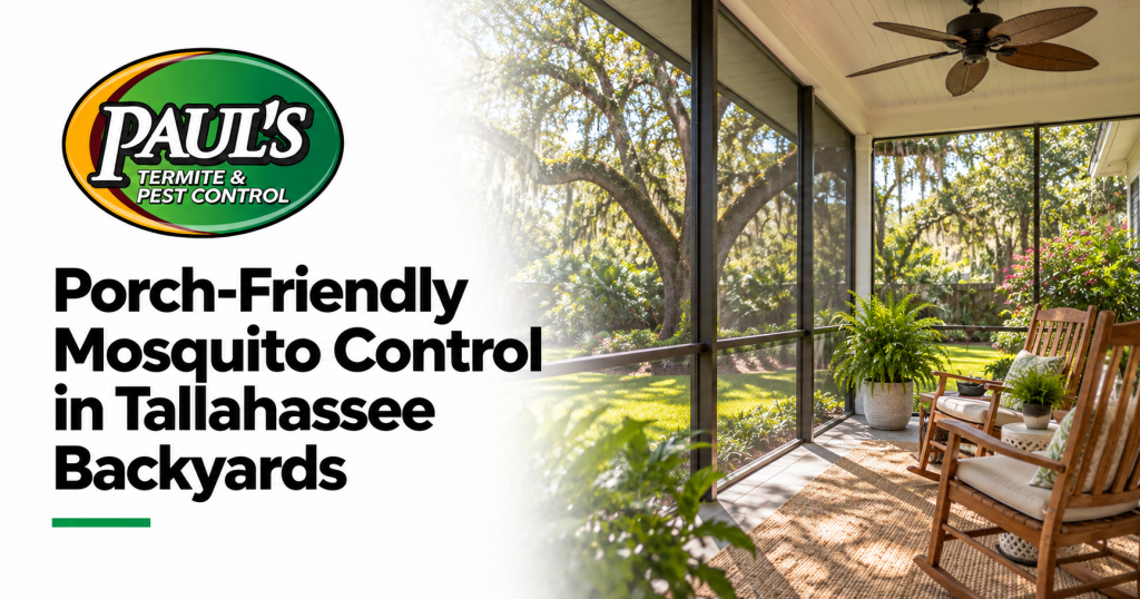 Paul's Termite & Pest Control guide: Porch‑Friendly Mosquito Control in Tallahassee Backyards