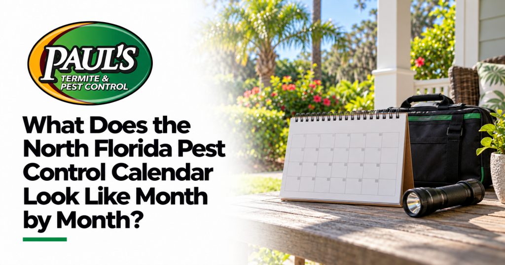 Paul's Termite & Pest Control guide: What Does the North Florida Pest Control Calendar Look Like Month by Month?