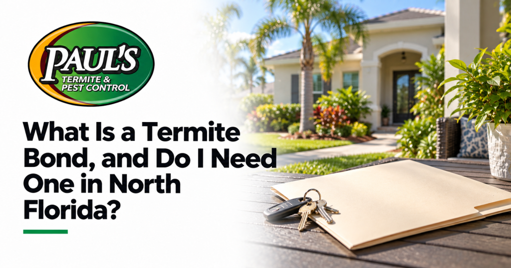 Paul's Termite & Pest Control guide: What Is a Termite Bond, and Do I Need One in North Florida?