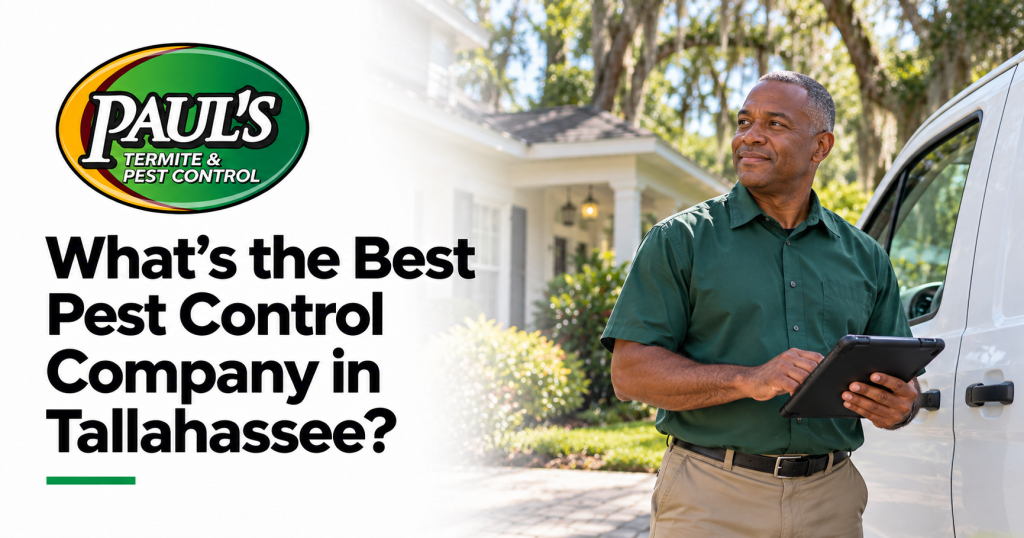 Paul's Termite & Pest Control guide: What’s the Best Pest Control Company in Tallahassee?