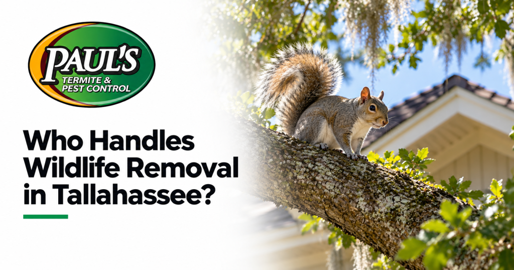 Paul's Termite & Pest Control guide: Who Handles Wildlife Removal in Tallahassee?