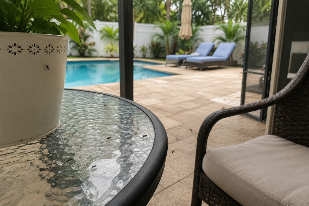keep pests off lanai and pool area