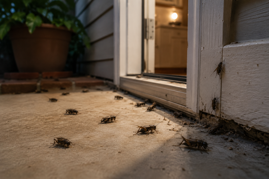 get rid of crickets