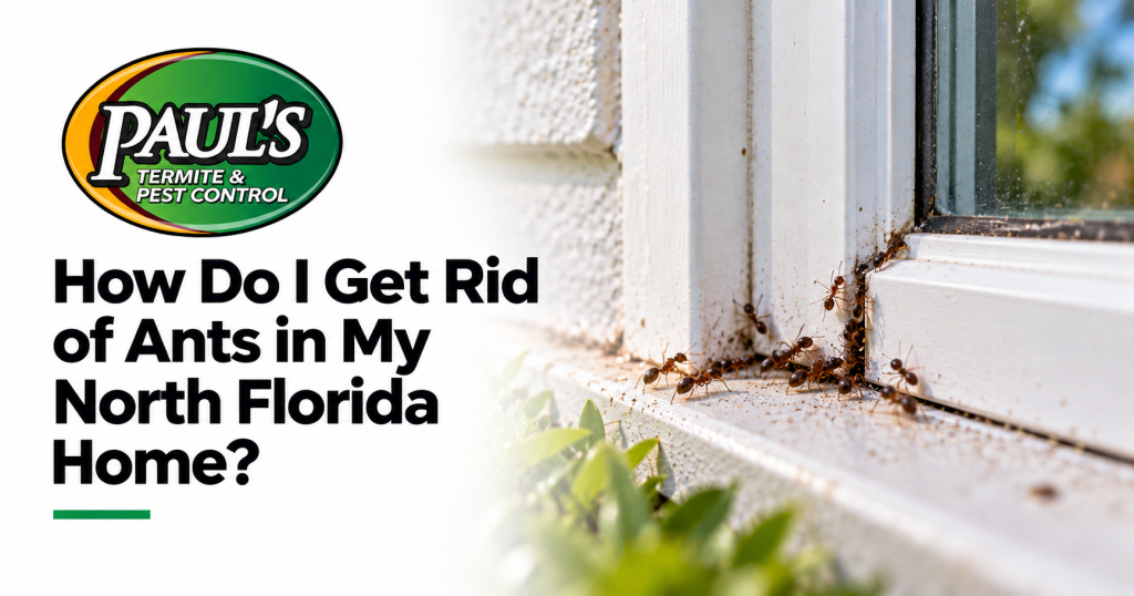 Paul's Termite & Pest Control guide: How Do I Get Rid of Ants in My North Florida Home?