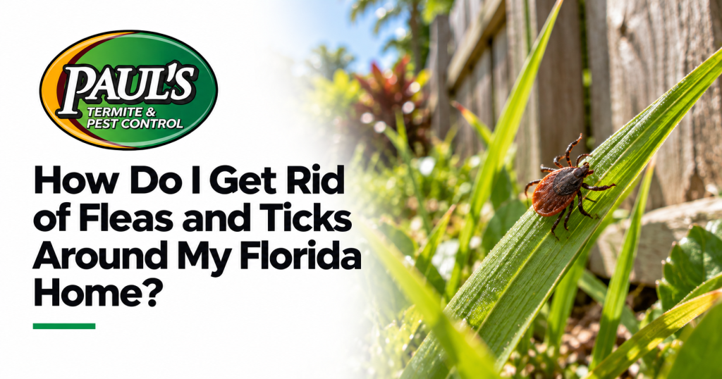 Paul's Termite & Pest Control guide: How Do I Get Rid of Fleas and Ticks Around My Florida Home?