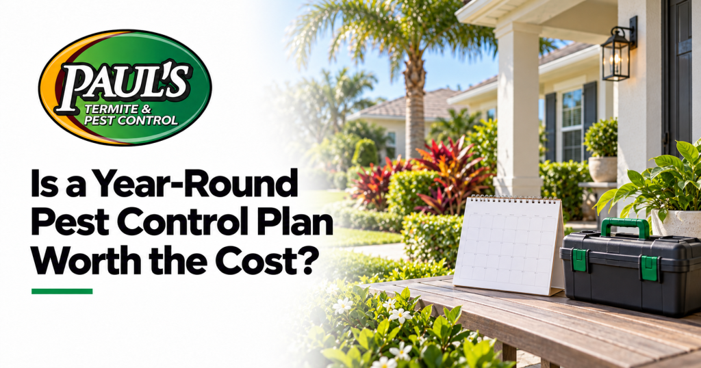 Paul's Termite & Pest Control guide: Is a Year-Round Pest Control Plan Worth the Cost?