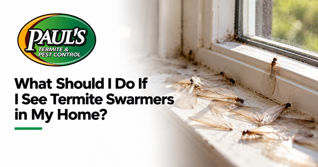 Paul's Termite & Pest Control guide: What Should I Do If I See Termite Swarmers in My Home?