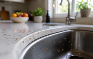 get rid of drain flies and fruit flies