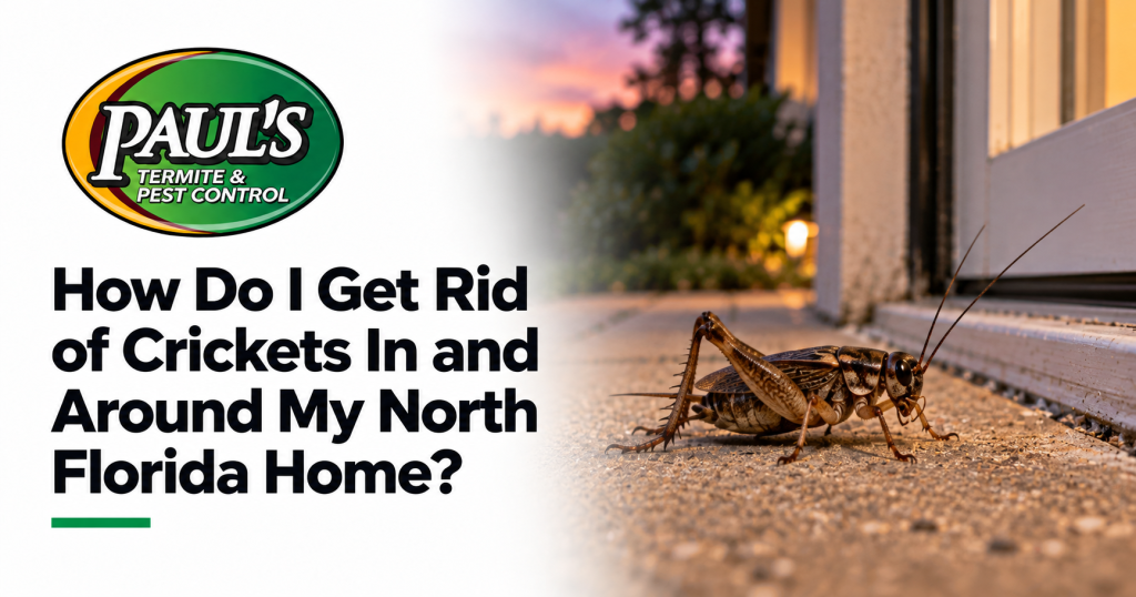 Paul's Termite & Pest Control guide: How Do I Get Rid of Crickets In and Around My North Florida Home?