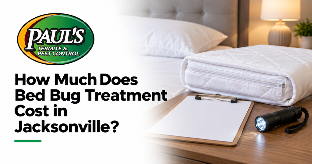 Paul's Termite & Pest Control guide: How Much Does Bed Bug Treatment Cost in Jacksonville?