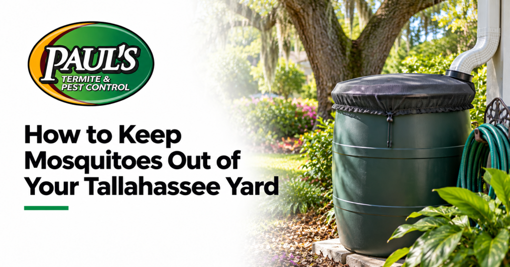 Paul's Termite & Pest Control guide: How to Keep Mosquitoes Out of Your Tallahassee Yard
