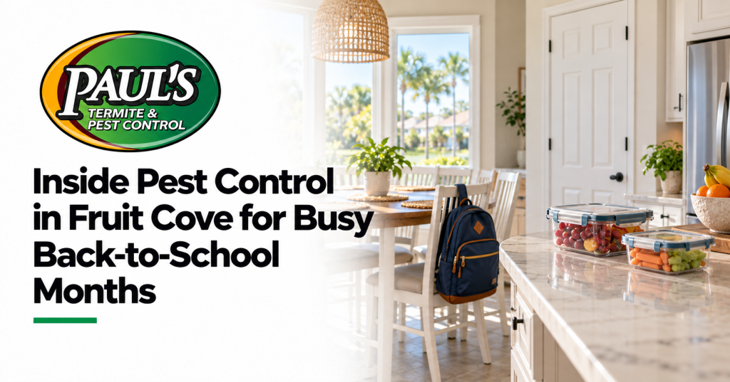 Paul's Termite & Pest Control guide: Inside Pest Control in Fruit Cove for Busy Back‑to‑School Months