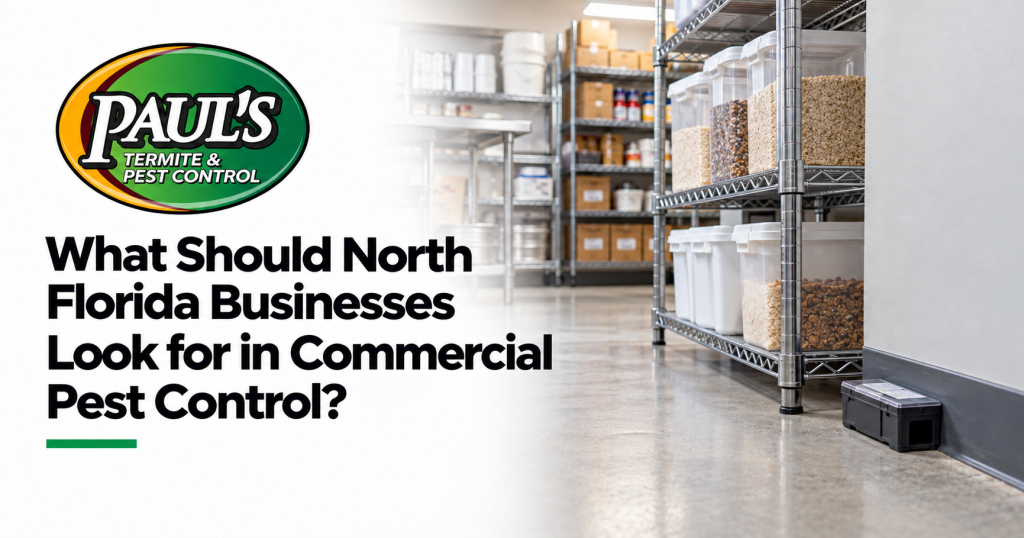 Paul's Termite & Pest Control guide: What Should North Florida Businesses Look for in Commercial Pest Control?