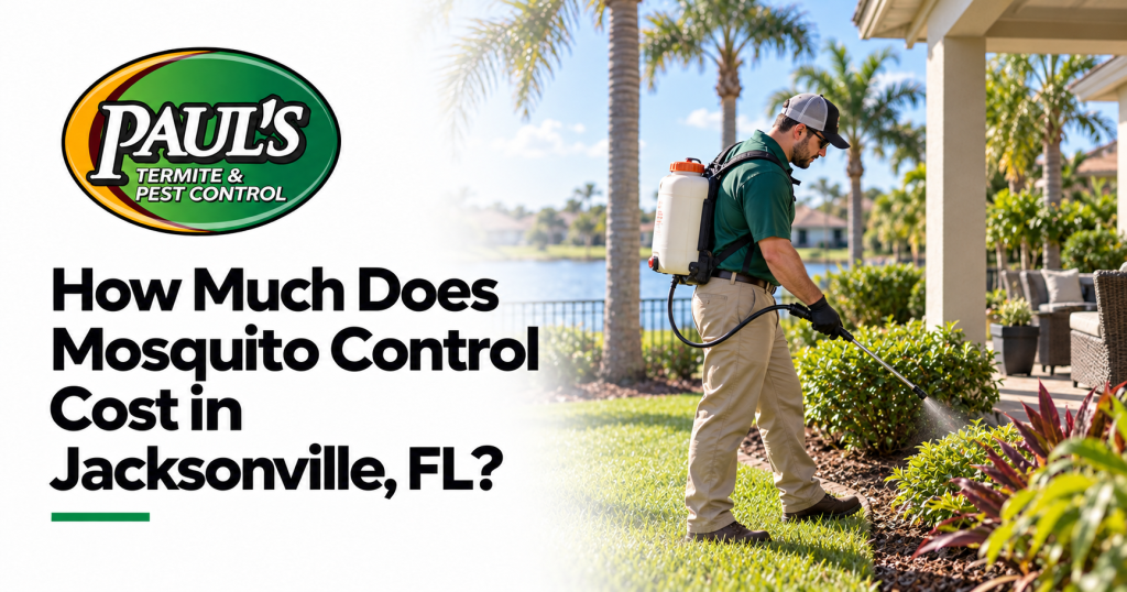 Paul's Termite & Pest Control guide: How Much Does Mosquito Control Cost in Jacksonville, FL?