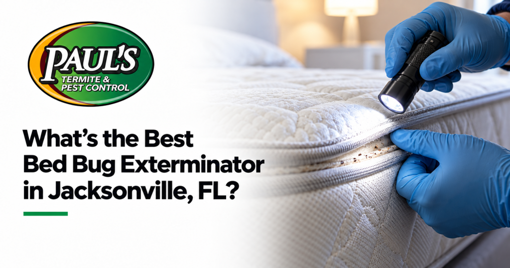 Paul's Termite & Pest Control guide: What’s the Best Bed Bug Exterminator in Jacksonville, FL?